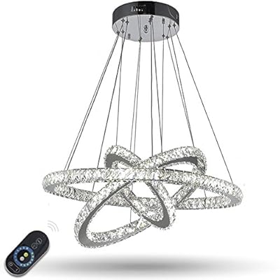 Dimmable LED Crystal Chandelier with Remote Control Kuwait Ubuy