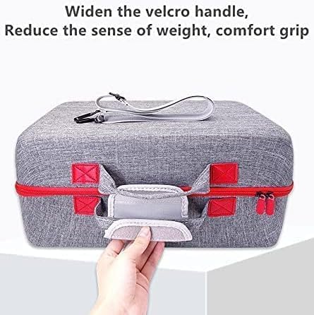 Cenxi Storage Bag For Ps5-Shockproof Hard Shell Bag- Luxury Waterproof Shoulder Playstation 5,Console & Accessories Organizer (Black)