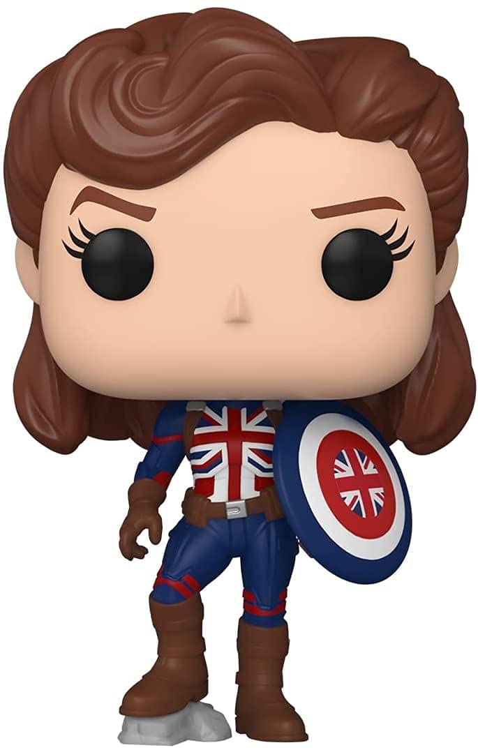 Funko POP! Marvel: Marvel - What If– Captain Carter - Marvel What If - Collectable Vinyl Figure - Gift Idea - Official Merchandise - Toys for Kids & Adults - TV Fans - Model Figure for Collectors
