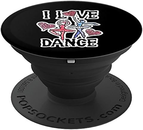 I love Dance design dancers artwork - PopSockets Grip and Stand for Phones and Tablets