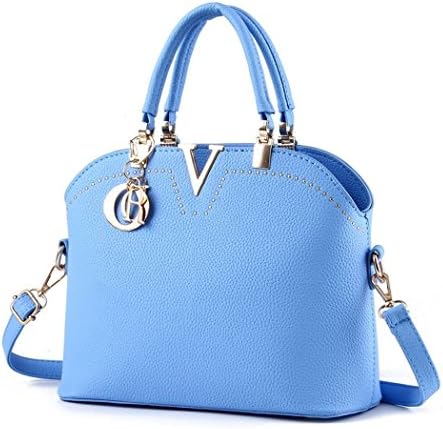 VINICIO Women's Beautiful Pull Chain Fashionable Bowknot Vintage Handbags(Blue)