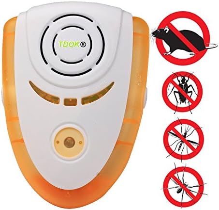 [UPGRADED VERSION]TDOK Ultrasonic Pest Repeller - 4 in 1 Electronic Pest Control - Quickly eliminates cockroaches,spiders, fleas, mice, flies, ants and other pests.