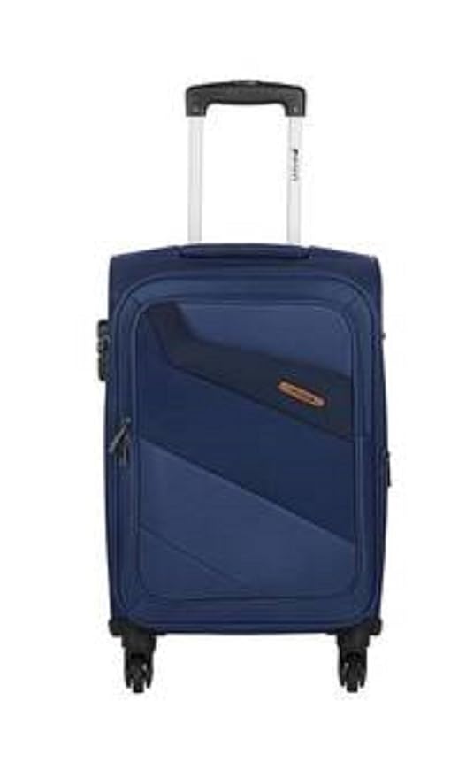 Safari Polyester 64 cms Blue Softsided Suitcase (Korrekt)