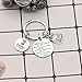 CAROMAY Birthday Cake Keychain Rings Charm Key Chain Tags Friendship Women Men Son Daughter Behind You All Love You (18th Birthday)