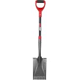 HANTOP Sharp Blade Spade Shovel Garden Flat Spades for Gardening and Edging | Heavy-Duty Steel Shovel Head,Sturdy Fiberglass Handle,Comfortable Wide Footplate, for Garden Work,43 inches