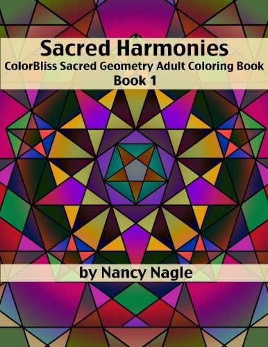 Sacred Harmonies Coloring Book for Adults: ColorBliss Sacred Geometry Adult Coloring Books