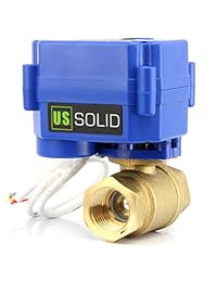 U.S. Solid CR 02 Válvula de bola motorizada, 3 cables, Bronce