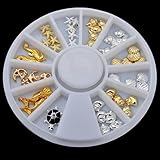 Binmer(TM)Sea Design Alloy 3d Nail Art Stickers Decoration Bling Decal Manicure Nails Sticker Beauty