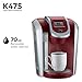 Keurig K475 Coffee Maker, Single Serve K-Cup Pod Coffee Brewer, Programmable Brewer, Vintage Red