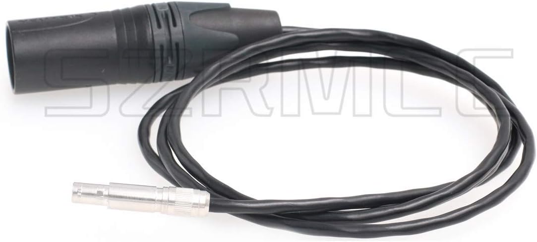 SZRMCC XLR 4 Pin Male to 3 Pin Female Power Cable for Odyssey7Q 7Q+ 7 Monitor,Apollo Monitor, Red - Image 3