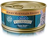 Blue Buffalo Rocky Mountain Recipe Adult Trout Wet Cat Food, 5.5 oz Can, Pack of 24