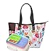 Dimayar bento lunch box 3 Pieces 1 Insulated Lunch Bag by lunch bags for women insulated bento lunch bag,Full Zipper Closure Lunch Bags