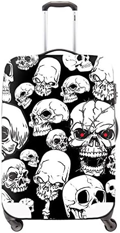 CrazyTravel Skull Trolley Case Luggage Protector Cover Fit 18-30 Inch