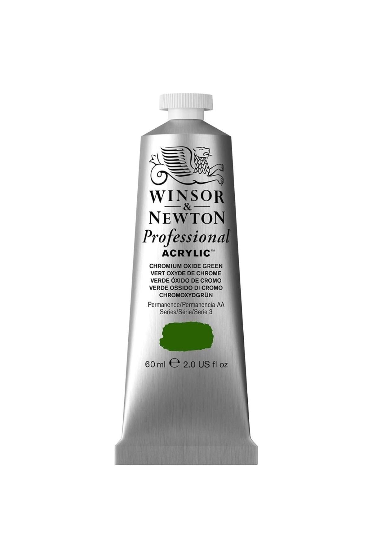 Winsor & Newton 2320162 Professional Acrylic Colour, Chromium Oxide Green, 60 ml (Pack of 1)