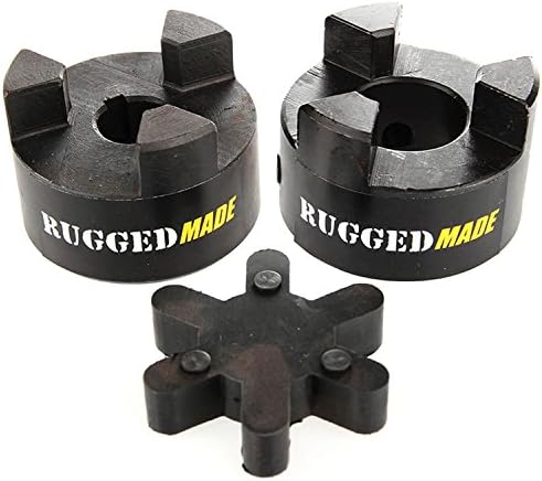 1" x 7/16" Lovejoy L095 Jaw Coupling with Flexible Rubber Spider Coupler Insert