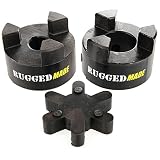 3/4" x 1/2" Lovejoy L095 Jaw Coupling with Flexible Rubber Spider Coupler Insert