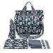 Diaper Bag - Shoulder and Stroller Diaper Bag, Waterproof, Blue Polka-dot
