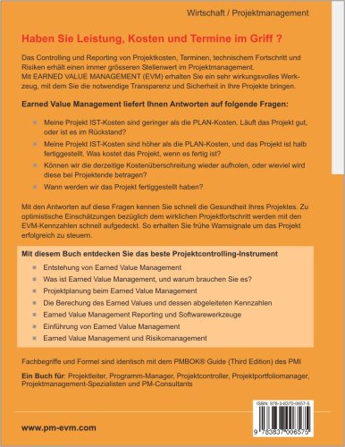 Earned Value Management So Machen Sie Ihr Projektcontrolling Noch Effektiver Amazon De Wanner Roland Bucher