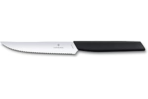 Victorinox Swiss Modern Wavy Edge Steak Knife, Black