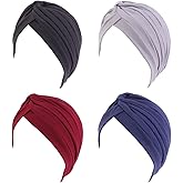 beauty YFJH Women's Cotton Turban Head Wrap Cancer Chemo Beanies Cap Headwear Cap Bonnet Hair Loss Hat