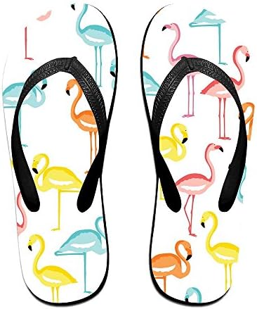 Flip Flops Flamingos Slip On Pool Beach Sandal Light Weight Non-slip Outdoor Water Slippers For Women Men