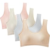GAOIYO Girls Training Bra Cotton Stretch Seamless Sports Bras