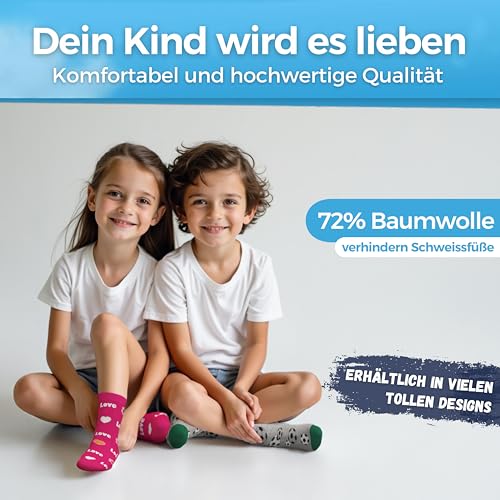 MEDOLY Kinder Socken (10 Paar) mit 72% Baumwolle, für Mädchen & Jungen - Kindersocken thumbnail 2