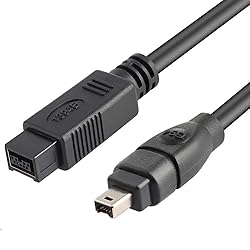 LIONX Firewire Cable 1394B 800-400 IEEE 9 Pin Male