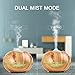 Essential Oil Diffuser,Ultrasonic Humidifier RISEPRO Aroma Diffuser 300ML Humidifiers Aromatherapy Cool Mist Humidifier, Air Purifier, 7 Color LED lights and Timer Settings, Whisper-Quiet DK1701C