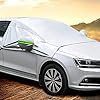 MATCC Voorruitafdekking auto Voorruitafdekking Winterbescherming Opvouwbare Afneembare Auto Afdekking Winterafdekking…
