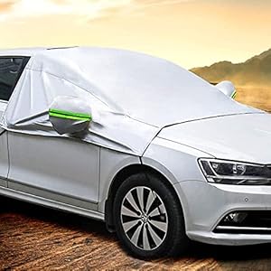 MATCC Voorruitafdekking auto Voorruitafdekking Winterbescherming Opvouwbare Afneembare Auto Afdekking Winterafdekking…