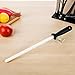 10 inch Ceramic Knife Sharpener Rod with Good Grips ABS Handle - Sharpen the Edge Quickly & Keep the Edge from Folding Over - Professional Zirconia Sharpening Stick Tool for Kitchen Knife, Scissors