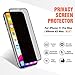 KIDELI Privacy Screen Protector Compatible with iPhone 11 Pro Max/iPhone XS Max 6.5 Inch 3 Pack Full Coverage Anti-Spy Tempered Glass Film Anti-Scratch Case Friendly