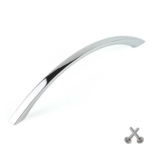 S Chrome Bow Kitchen Door Handle, Cupboard Drawer Bedroom