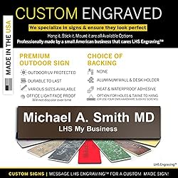 LHS My Business | Door Name Plate Personalized for