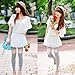 LOCOMO Women Floral Lace Crochet Sheer Thigh Legging Footless FFT004 (S to M)