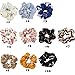 20 Pack Scrunchies for Girls Soft Velvet Hair Scrunchies Chiffon Flower Ponytail Holder Elastic Hair Bands Hair Ties Hair Accessories for Women Teens