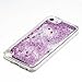 iPod Touch 6 Case, Firefish Slim Sparkle Shock Absorption Slim Bumper Cover Anti-Slip Soft Silicone Protective Skin for Girls Children Fits for Apple iPod Touch 6 -Purple