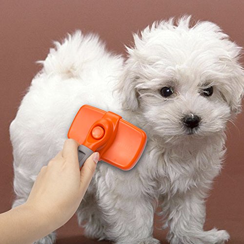 Suppets Self Cleaning Slicker Brush For Long Hair Short Hair Dogs