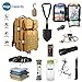 Anitee Outdoor 40L Military Backpack, Tactical Waterproof Army Rucksack with Emergency Survival kit for Camping Hiking Sport Trekking (Khaki)