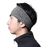 SUNMECI Headbands for Men - Moisture Wicking Turban Elastic No Slip Head Wrap Hair Band for Basketball, Soccer, Running, Tennis, Yoga Sports