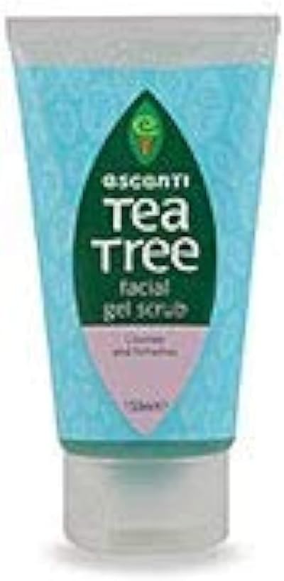 Escenti Tea Tree Facial Gel Scrub Moisturising Exfoliating For All Skin Types
