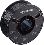 AmazonBasics PETG 3D Printer Filament, 1.75mm, Black, 1 kg Spool