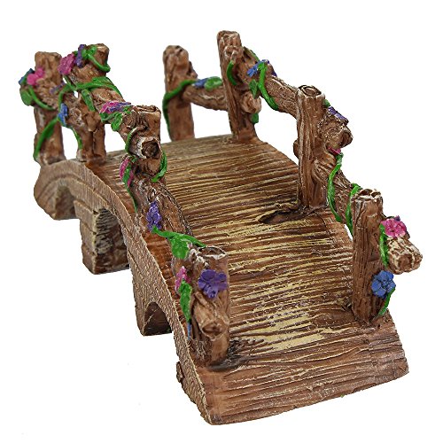 NW Wholesaler - Fairy Garden Collection - Bridge with Vines & Flowers (1) - Thumbnail 2