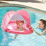 SwimSchool Sunshade Fabric BabyBoat in Pink by Aqua Leisure