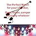 Trailer Splitter with CAPS COVER for LED Tailgate light Bar 4 Pin Adapter FLAT Y-Splitter Harness High Capacity