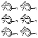 Ocean Line 40th Birthday Glasses - Number Crystal Frame, Party Favors, Wedding, Funny Costume Sunglasses, Novelty Eyewear Celebration Decoration for Kids and Adults 6 Pack (40)