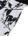 KASCLINO Fit and Flare Dress, Women's Vintage Floral Wedding Party Dress with Pockets Black-1 M