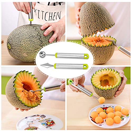 image for Conthfut Stainless Steel Watermelon Slicer Cutter Knife Corer Fruit Ve