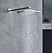 Rozin Single Lever Mixer Control 8-inch Top Rainfall Shower Set Brushed Nickel